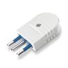 Spina italia 10a Scame 104.4001 2P+T bianca